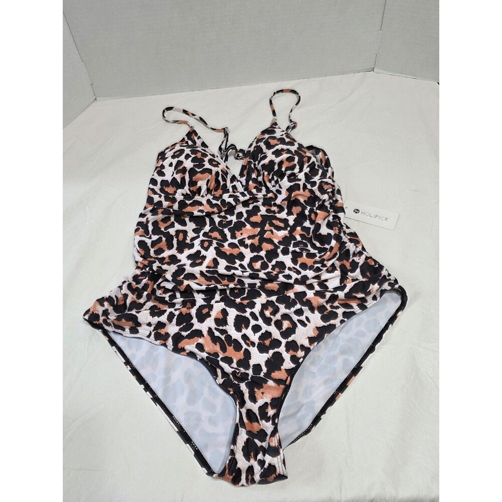 NWT Holipick One Piece Swimsuit Animal Print Woman's Size XXL